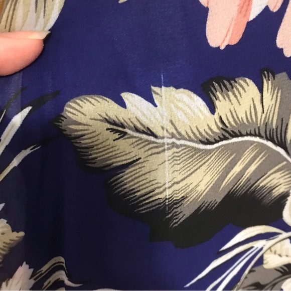 📦5/$50 Lulus Shifting Dears Floral Print Mini Dress in Royal Blue Size XS - Picture 9 of 11